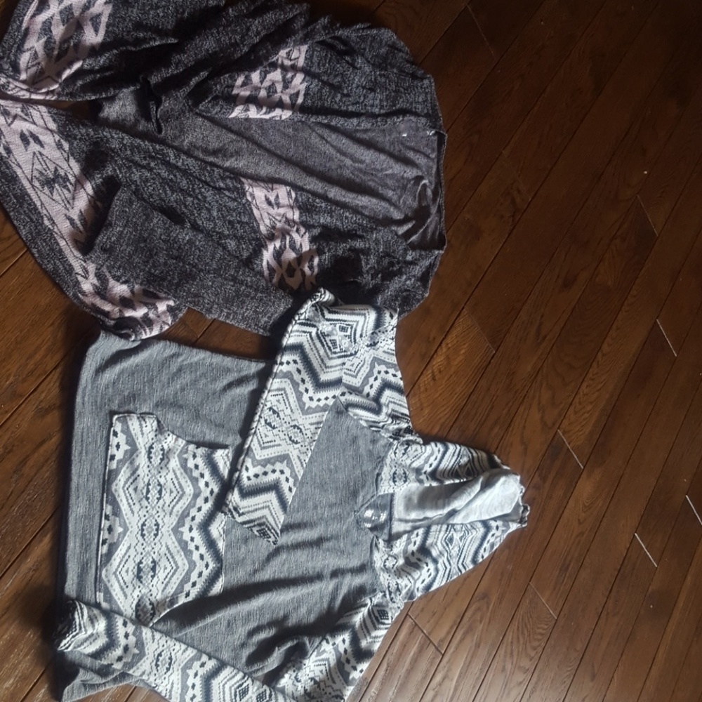 Justice cardigan and Arizona pullover size 12/14